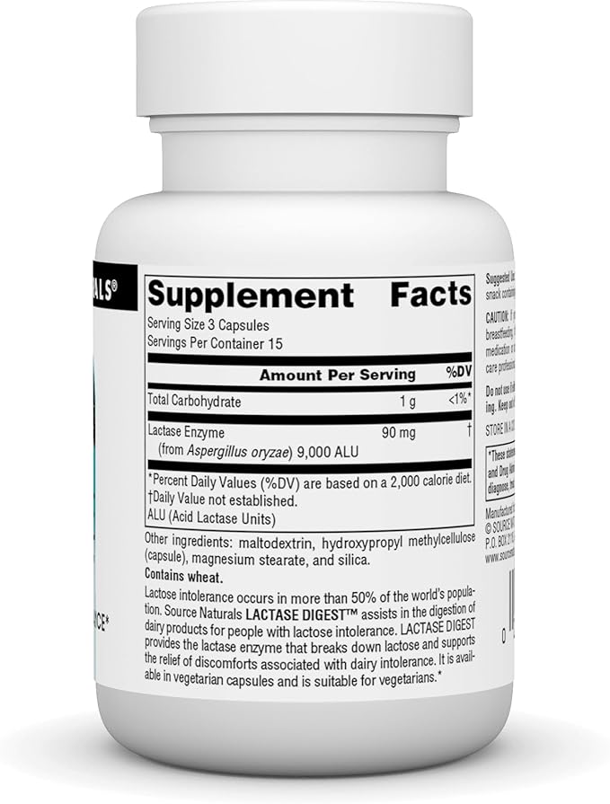 Source Naturals, Inc. Lactase Digest* - 45 VegCap