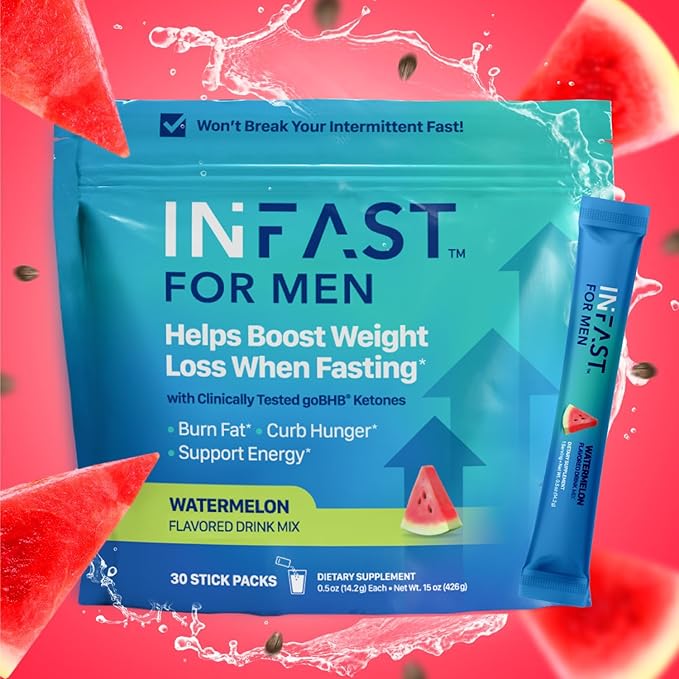 Real Ketones Intermittent Fasting Drink Mix Bundle for Weight Loss Support Raspberry Lemon Shift Electrolytes & Intermittent Fasting Electrolytes for Men with BHB Exogenous Ketones (30 Count Each)