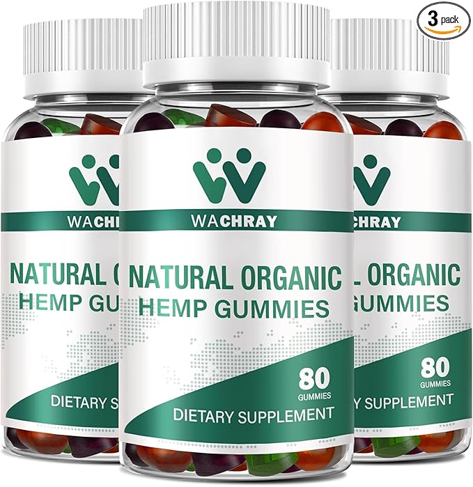 Hemp Gummies from Organic Plant High Potency Edible Gummy Extract Hemp Oil for Adult Bedtime Sugar 1106