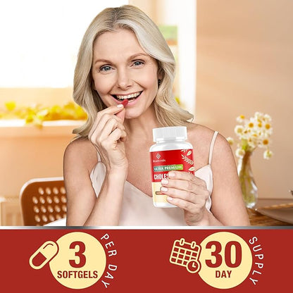 Cholesterol Supplements with Plant Sterols, Niacin, Red Yeast Rice, Bergamot, Omega-3 & Garlic - Max Absorption - 360 Softgels
