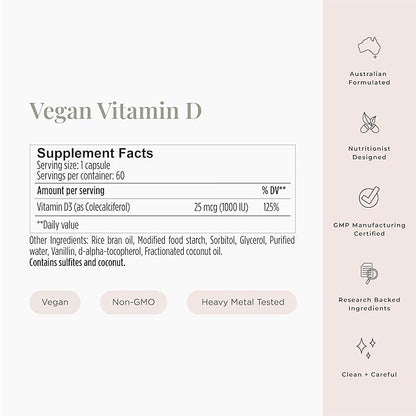 JSHealth Vitamin D3 1000iu Supplement for Healthy Muscle Function, Bone and Heart Health, and Immune Support