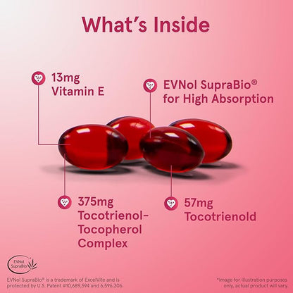 Jarrow Formulas® Toco-Sorb Cardiovascular Health and Brain Function Support, High Absorption Formula, Tocotrienol-Tocopherol Complex and Vitamin E, 60 Softgels, 30 Day Supply