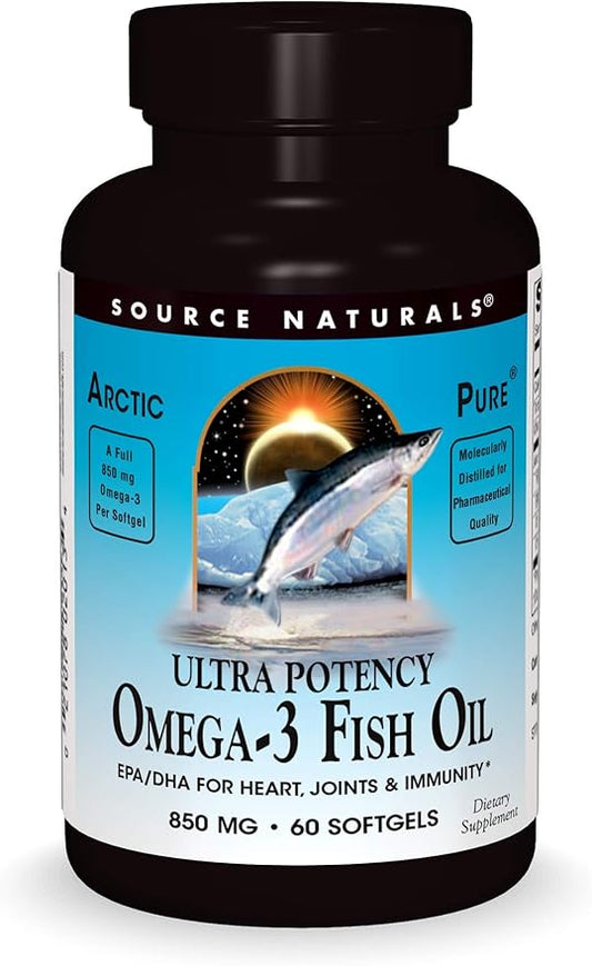 Source Naturals ArcticPure Ultra Potency 850 mg Omega-3 Fish Oil - 60 Softgels