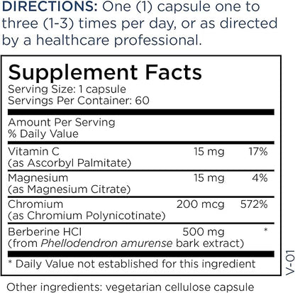 Metabolic Maintenance Berberine with Chromium (60 Capsules)