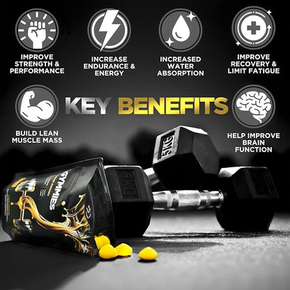 Creatine Monohydrate Gummies - Muscle Growth, Performance, Endurance - 5 Gram Creatine per Serving - Vegan, Non-GMO, Gluten-Free, Made in USA - 90ct - Lemon Flavor