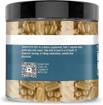 Earthborn Elements Licorice Extract 200 Capsules, Pure & Undiluted, No Additives