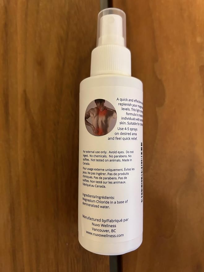 Magnesium Oil Spray Light Strength - Unscented - for Sensitive Skin and Children - Huile de Magnésium - Product of Canada 100 ml…