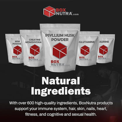 BoxNutra Psyllium Husk Powder - Bulk-Forming Laxative - Promotes Regular Bowel Movements - Improves Digestion, 500g