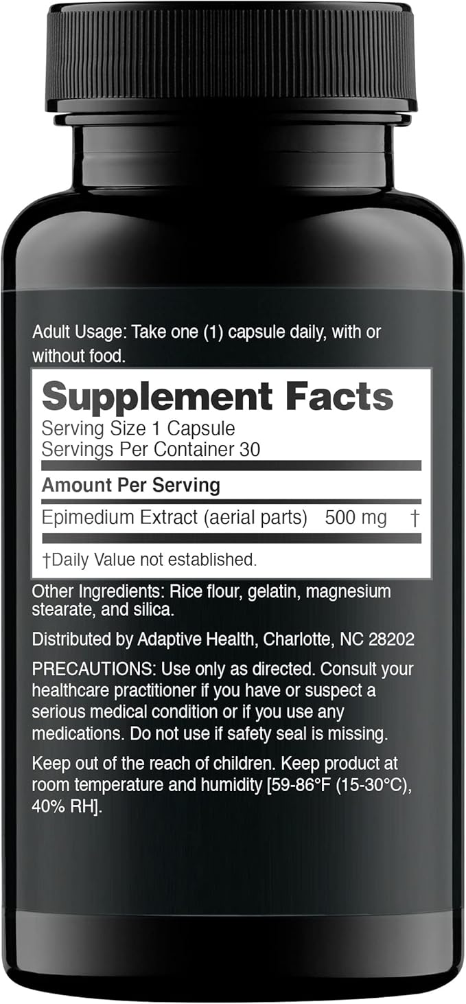 Nugenix Essentials Horny Goat Weed Extract - Epimedium Extract - 30 Capsules