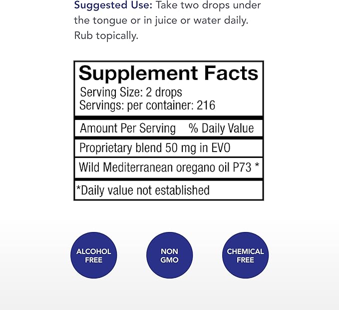 Physician's Strength OregaWild - 13.5 mL - 100% Wild Oregano Oil - 216 Servings