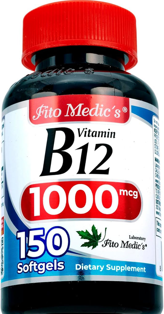 FITO MEDIC'S Lab | Vitamin b12 | 1000 mcg | 150 Servings | b12 | b12 Vitamins | b12 1000 mcg | Ultra high Absorption.