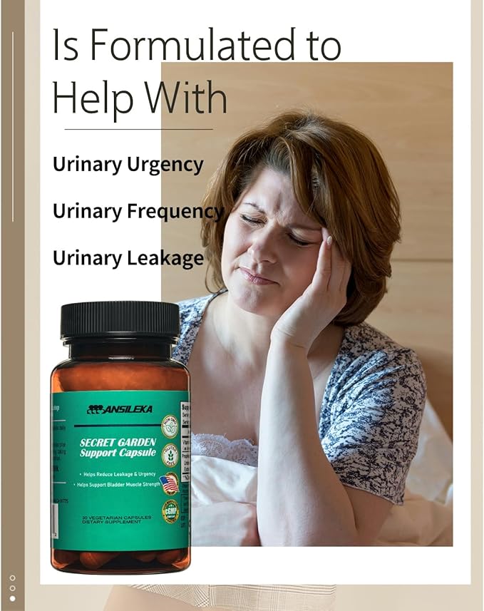 Bladder Control Supplement,Urinary Tract Support,Helps Relieve Urinary Urgency, Reduce leaks, and Decrease Bathroom Visits,Super Formula,one Capsule a Day,30-Day Supply