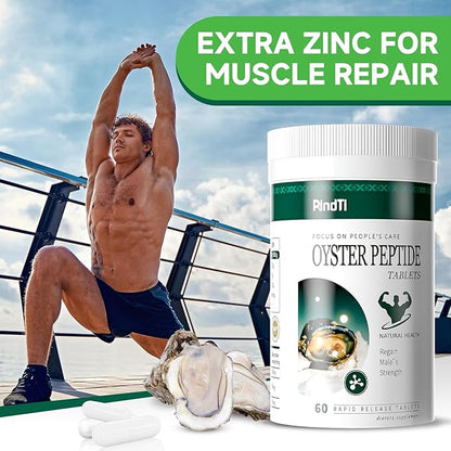 Oyster Extract，Oyster Supplements for Men ＆ Women,60 Capsules,Oysters Extract Capsules with Zinc Powder