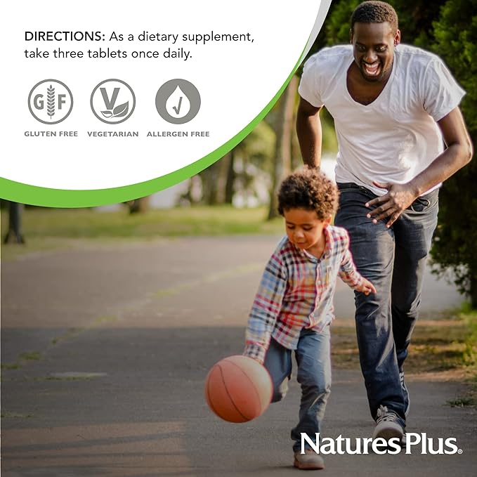 Natures Plus Ultra Source of Life No-Iron Multivitamin - 90 Tablets - Supports Immune Health, Energy & Overall Well-Being - with Lutein & Vitamin D3 - Vegetarian & Gluten Free - 30 Servings