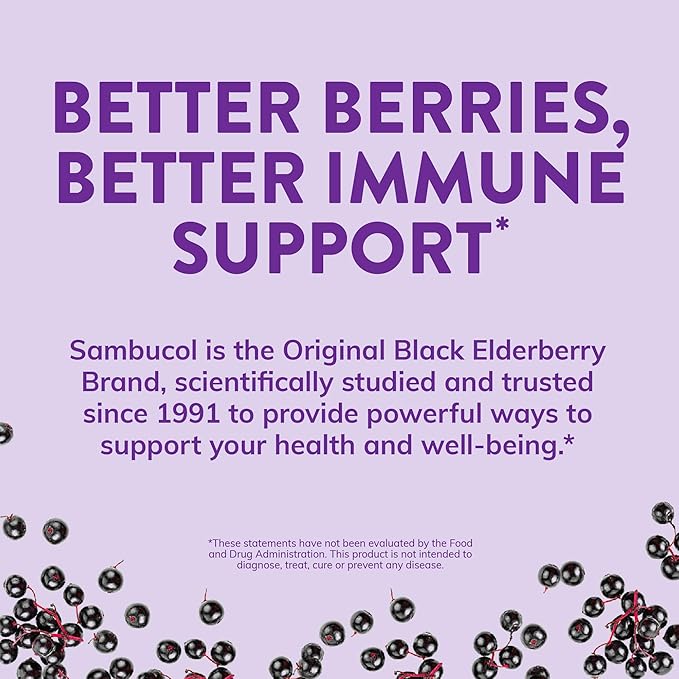 Sambucol Black Elderberry Tablets with Vitamin C & Zinc - Immune Support Supplement, Black Elderberry with Zinc and Vitamin C Effervescent Tablets, High Antioxidants, Drink Fizzies- 30 Count