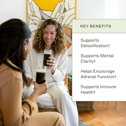 Organic Greens Powder Superfood Juice from The Myers Way Protocol - Contains 14 Powerful USDA Certified Organic Plant Foods - Spirulina, Chlorella, Barley + more, 270 Grams 30 Servings - Dr. Amy Myers