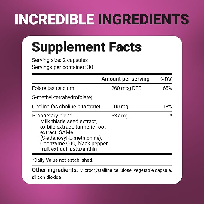 Dr. Berg Liver Cleanse Detox Capsules w/Unique Blend of Milk Thistle, Ox Bile & Folate - Liver Supplement Includes Turmeric, Black Pepper & Choline - 60 Capsules