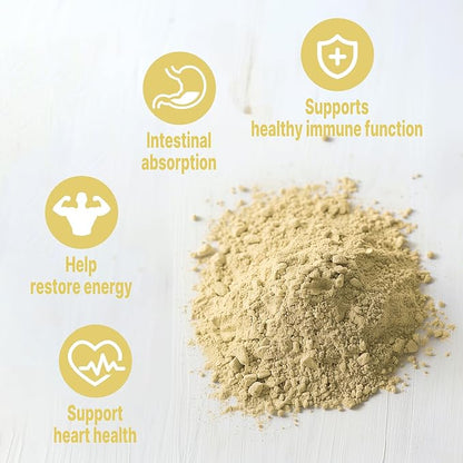 UNLEASH'D ORGANIC Organic Astragalus Root Powder 16 oz 100% Pure Natural, Promotes Overall Wellness, Immune Support, Raw and Non-GMO
