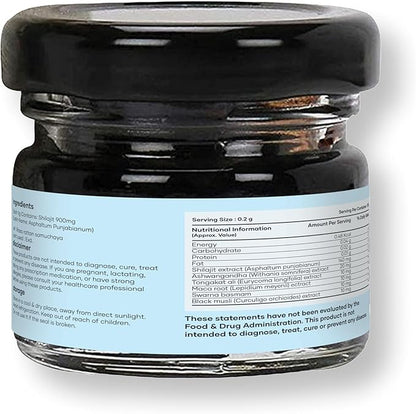 Mars Pure Himalayan Shilajit (Resin) | Pure Organic Shilajit Resin sourced from Himalayas | Strength, Stamina, Immunity | Good Health Company - 15 g | Pack of 1
