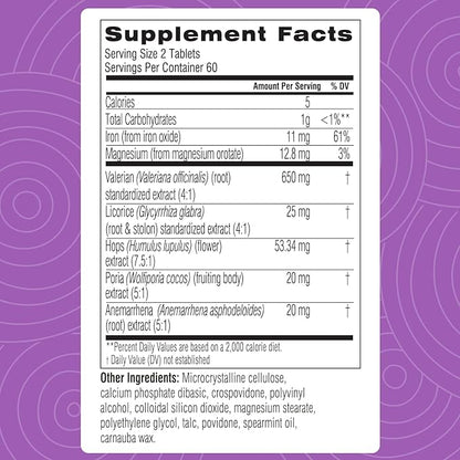 Swisse Sleep Valerian Root Capsules | Valerian Root Extract + Magnesium + Licorice + Hops | Melatonin Free Herbal Sleep Supplement | Helps Relieve Nervous Tension | 120 Tablets