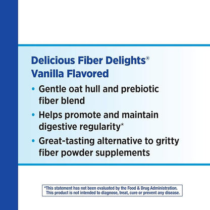 Nature's Way Fiber Delights Daily Fiber for Regularity*, Vanilla Flavored, 60 Chewable Tablets
