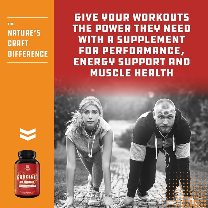 60% HCA Pure Garcinia Cambogia Extract - Blocks Carb Absorption - Suppresses Appetite - Burns Fat - Natural Weight Loss Supplement for Men & Women 60 Capsules - 30 Servings