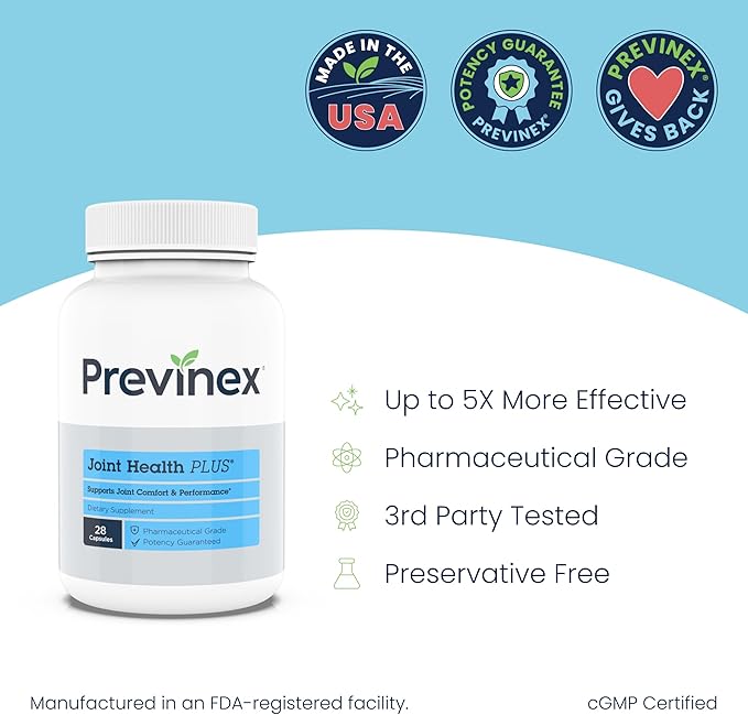Joint Support Supplement with Natural Eggshell Membrane, Glucosamine Chondroitin, Collagen, Hyaluronic Acid, and Boswellia for Joint Health, Flexibility, and Mobility - 4-Week Supply