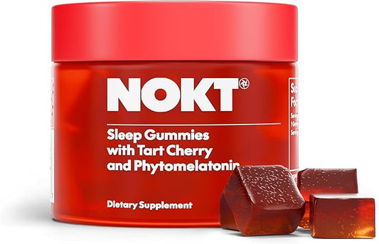 Sleep Gummies - Tart Cherry & Vegan Melatonin, Sugar-Free, Gluten-Free, Nutritional Supplement, 30 Gummies, Tart Cherry Flavor, Gummy Form, Deep Restorative Sleep Support