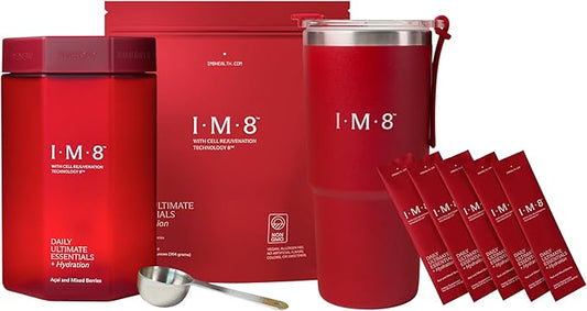 Daily Ultimate Essentials All-in-One Multivitamin Supplement (30 Servings, Starter Kit - Scoop + Tumbler Included)