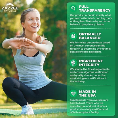 Zazzee Red Yeast Rice 1200 mg with CoQ10, 150 Vegan Capsules, Extra Strength 20:1 Extract, Citrinin Free, Supports Cardiovascular and Blood Circulation Health, All-Natural, Non-GMO, Made in The USA