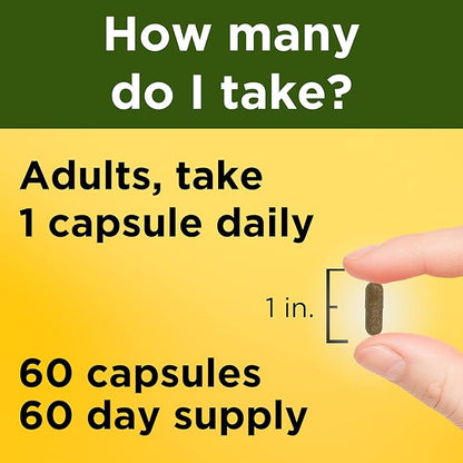 Nature Made Ashwagandha Capsules 125mg for Stress Support, 60 Capsules, 60 Day Supply