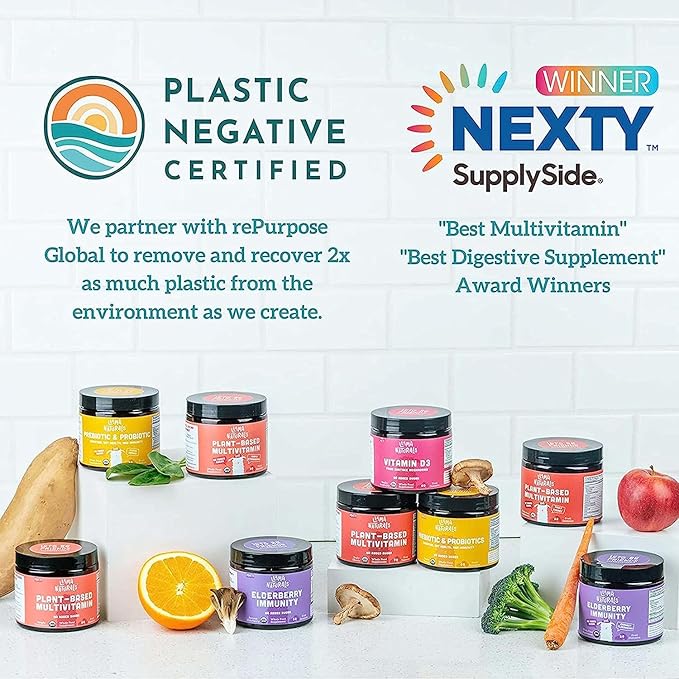 Llama Naturals Vitamin D3, Vegan, Organic Immune Support Supplement, Vitamin D Gummies for Adults and Kids, Real Fruit Gummy Vitamins, Promotes Bone Health, No Added Sugar Cane, Raspberry, 120 Ct