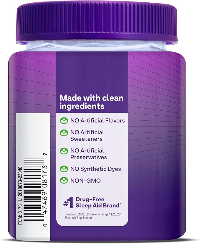 Natrol 10 mg Melatonin Gummies, Time Release Sleep Gummies for Adults, Minimize Wake Ups, Strawberry-Flavored, 55 Count, 55 Day Supply
