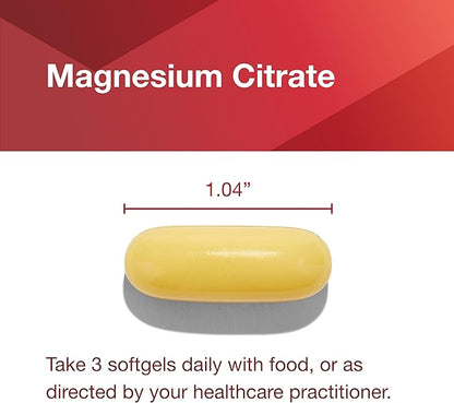 PROTOCOL FOR LIFE BALANCE Magnesium Citrate Plus Glycinate & Malate - Support Heart Health & Bone Formation - Bioavailable Dietary Supplement - Halal - 180 Softgels