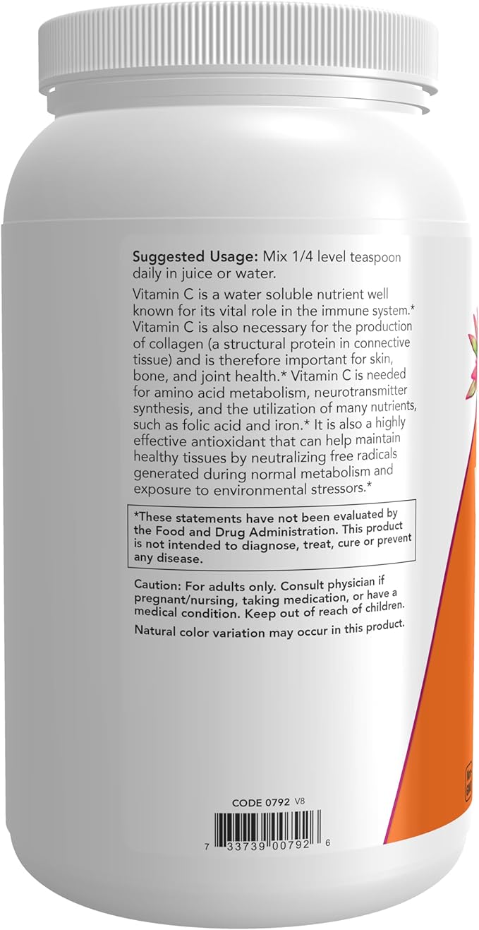 NOW Foods Supplements, Vitamin C Crystals (Ascorbic Acid), Antioxidant Protection*, 3-Pound