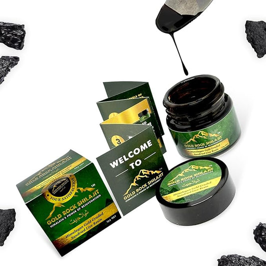 Pure Himalayan Sundried Shilajit Live Resin 15g - Authentic Gold Graded Himalayan Shilajeet Resin