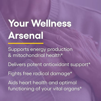 Natural Factors Ubiquinol Active CoQ10 100 mg, High-Absorption Coenzyme Q10 Supplement for Energy, Heart and Cognitive Support, 100mg, 30 Softgels
