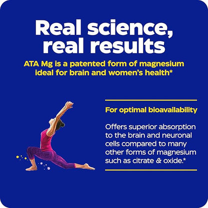 Enzymedica, Magnesium Motion with 3 Forms of Magnesium, ATA Mg, Glycinate, Malate, Soothes Occasional Aches, Supports Bones & Muscles, 120 Capsules