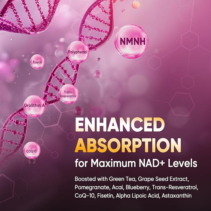 NAD+ Supplement for Women with Urolithin A, Polyphenol Complex, Resveratrol + Kids Calcium Gummies