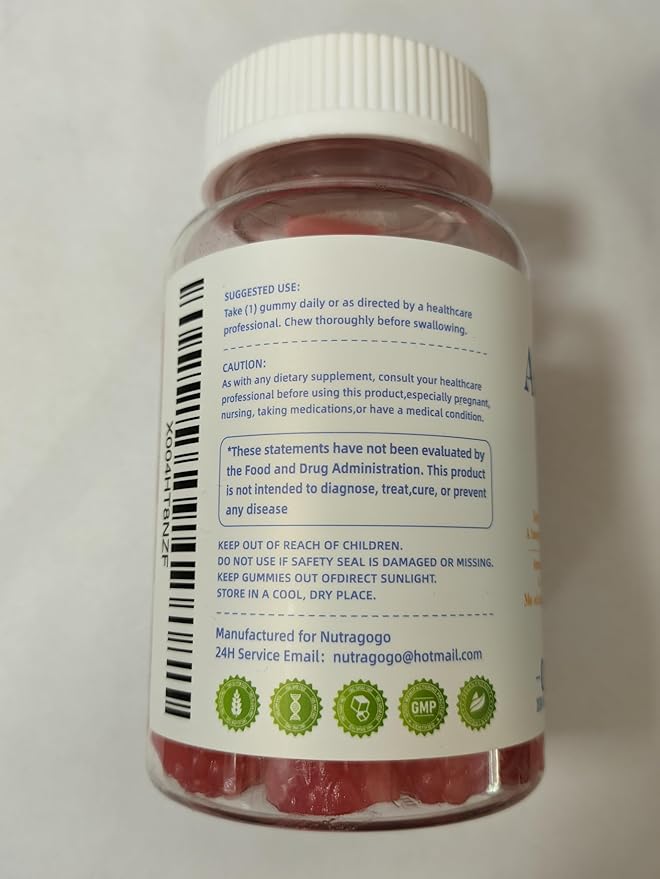 Ashwagandha Gummies & Vitamin D3 Gummy 120 Count - Organic Aswangdha Supplement for Improve Sleep, Stress Relief & Mood Calm(Mixed Berry,Vegan,Plant Based,Gluten-Free & Gelatin Free) Pack of 2