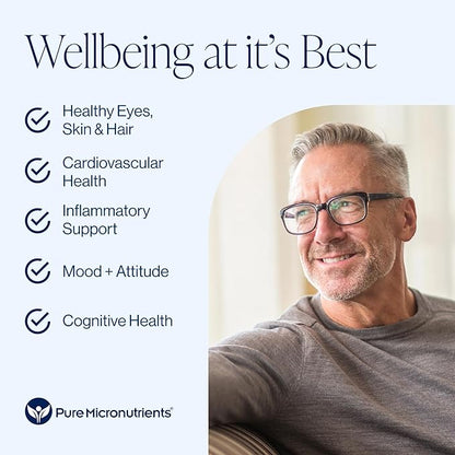 Pure Micronutrients - Omega 3 Fish Oil Supplement, EPA/DHA Fatty Acids, Burpless Fish Oil Supplements with Lemon - Heart, Eye, Brain & Immune Support - 120 Softgels