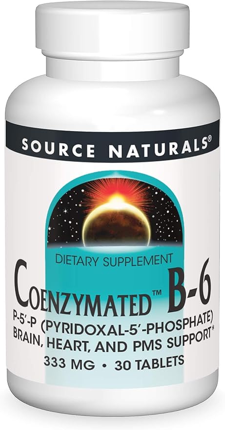 Source Naturals Coenzymated B-6, Promotes a Healthy Nervous System*, 333mg - 30 Tablets