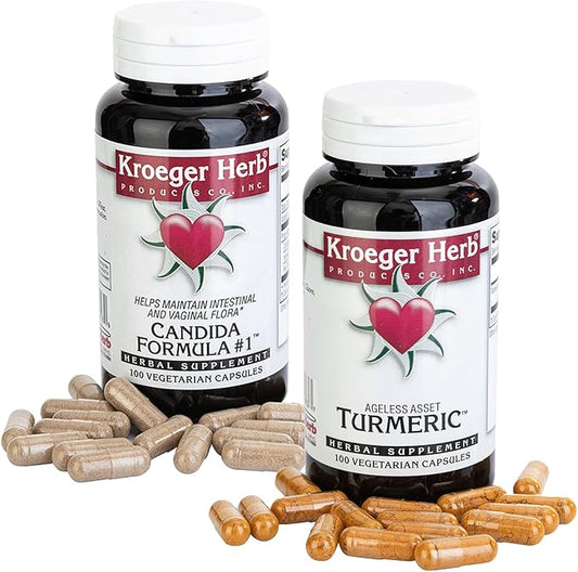 Kroeger Herb Products Candida #1 and Turmeric Bundle