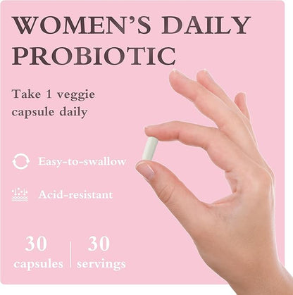 Women's Probiotics and Prebiotics 80 Billion CFUs, 16 Probiotic Strains, Probiotics for PH Balance, Supports Digestive & Gut Health, 30 Capsules