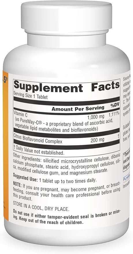 Source Naturals Metabolic C, 1000mg Vitamin C - 200 Tablets