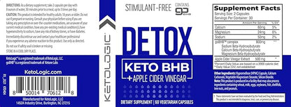 Ketologic BHB Caps + Apple Cider Vinegar (60 Capsules, 30 Supplements)