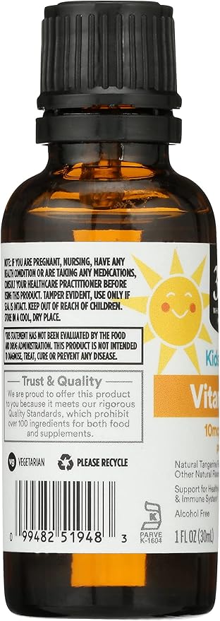 365 by Whole Foods Market, Vitamin D-3 Liquid 400Iu Tangerine Flavor, 1 Ounce