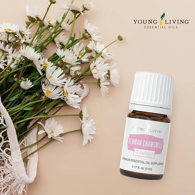 Young Living - German Chamomile Vitality 5 ml | Antioxidant & Natural Calmness Support | Dietary Supplement | Calming Aromatherapy | Ancient Herbal Remedy for Relaxation