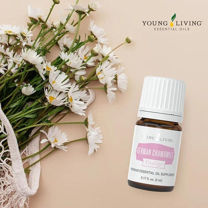 Young Living - German Chamomile Vitality 5 ml | Antioxidant & Natural Calmness Support | Dietary Supplement | Calming Aromatherapy | Ancient Herbal Remedy for Relaxation
