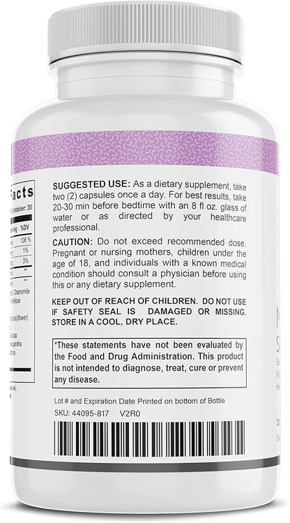 Melatonin Restful Sleep Support Vegan Capsules, 900mg